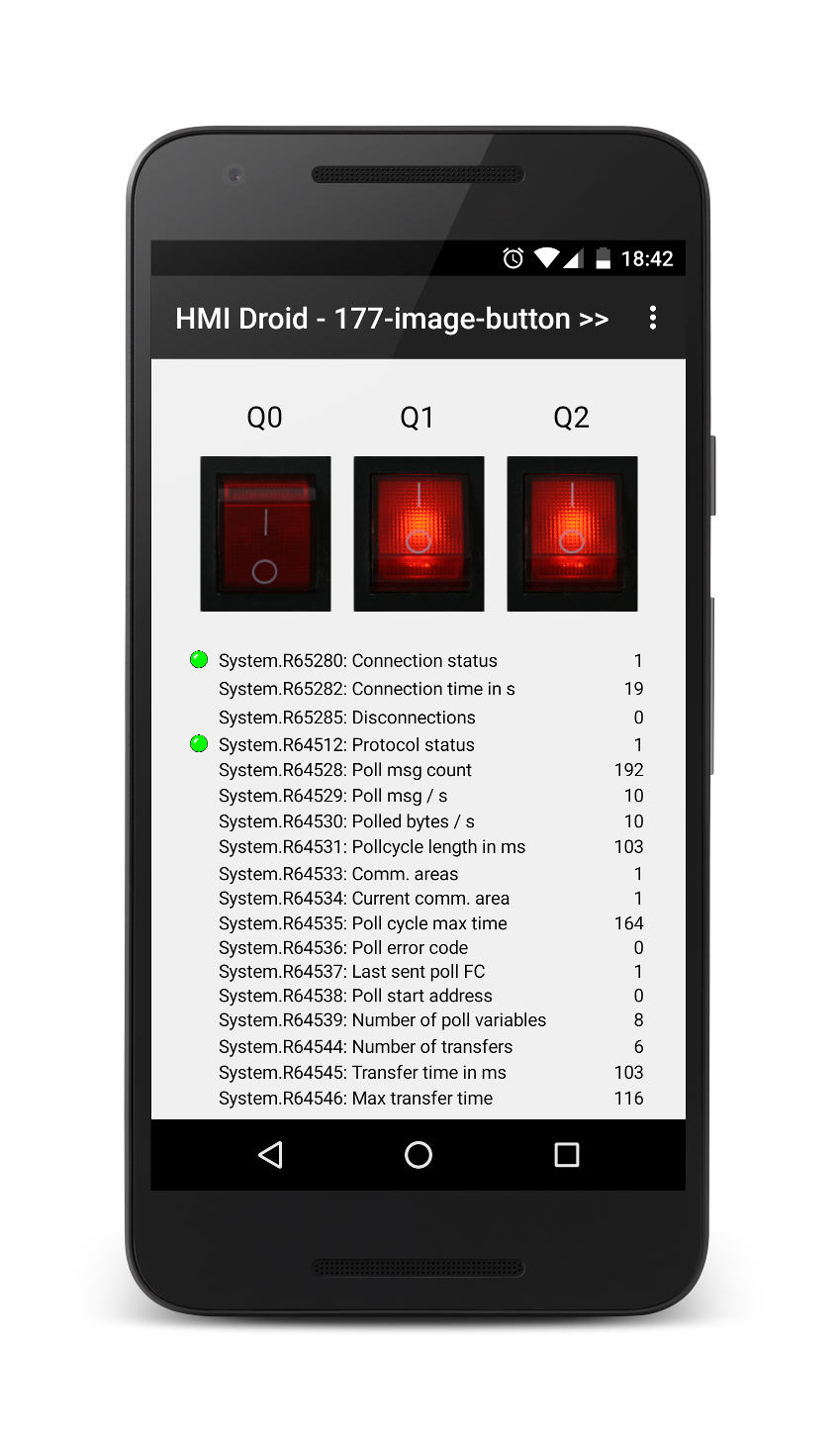 HMI Droid Image Button