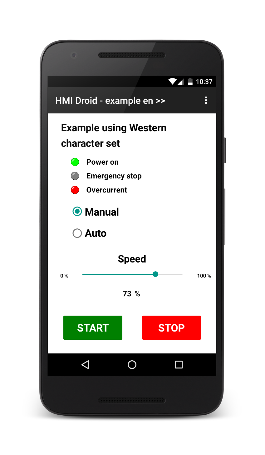 HMI Droid - Western character set