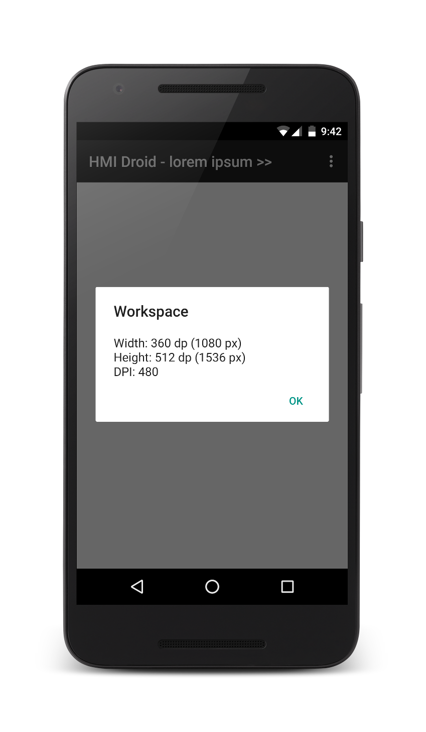 HMI Droid - Workspace