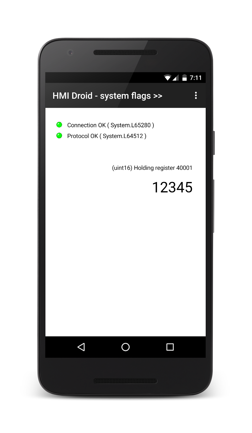 hmi droid system flags