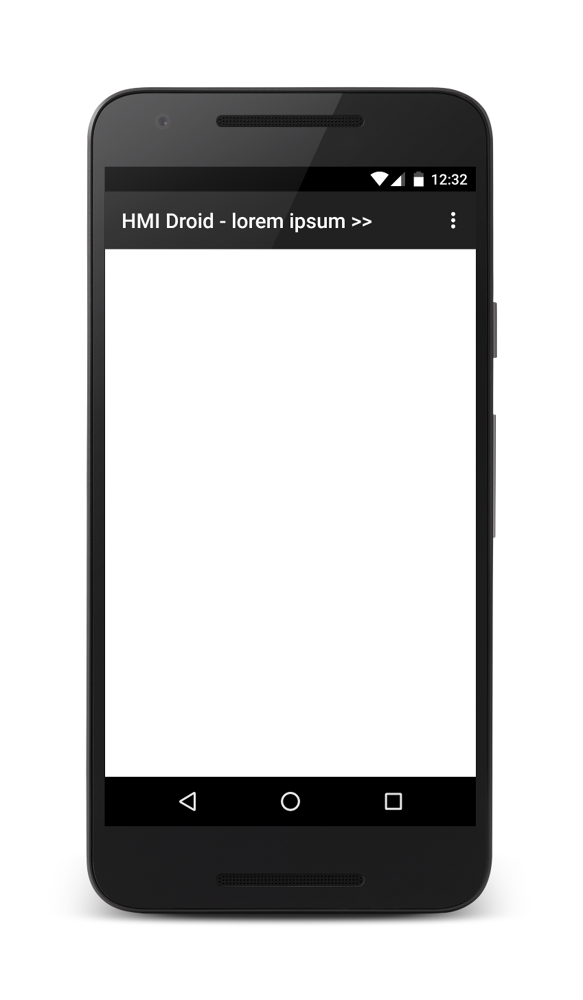 HMI Droid - Title row