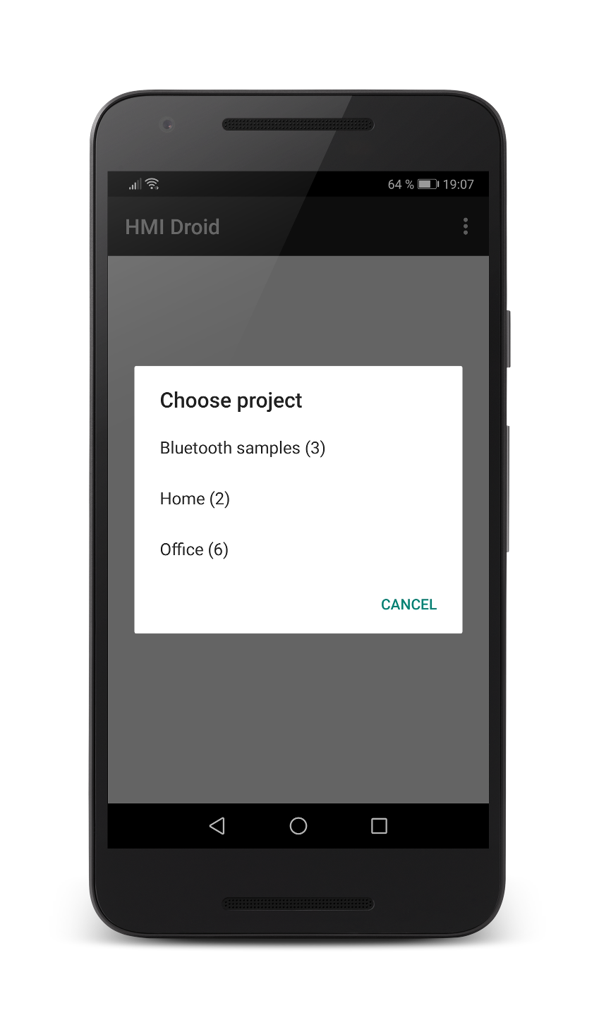 HMI Droid - Choose project