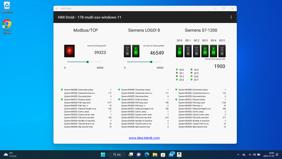 HMI Droid on Windows 11