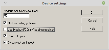 Device settings