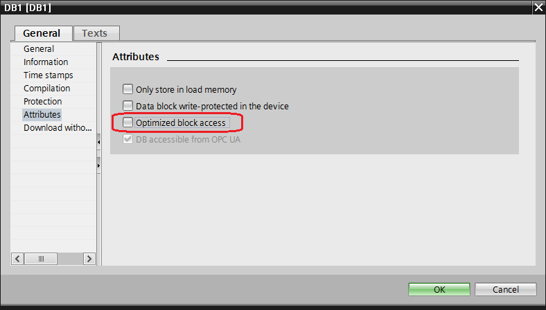 S7 1200 data blocks