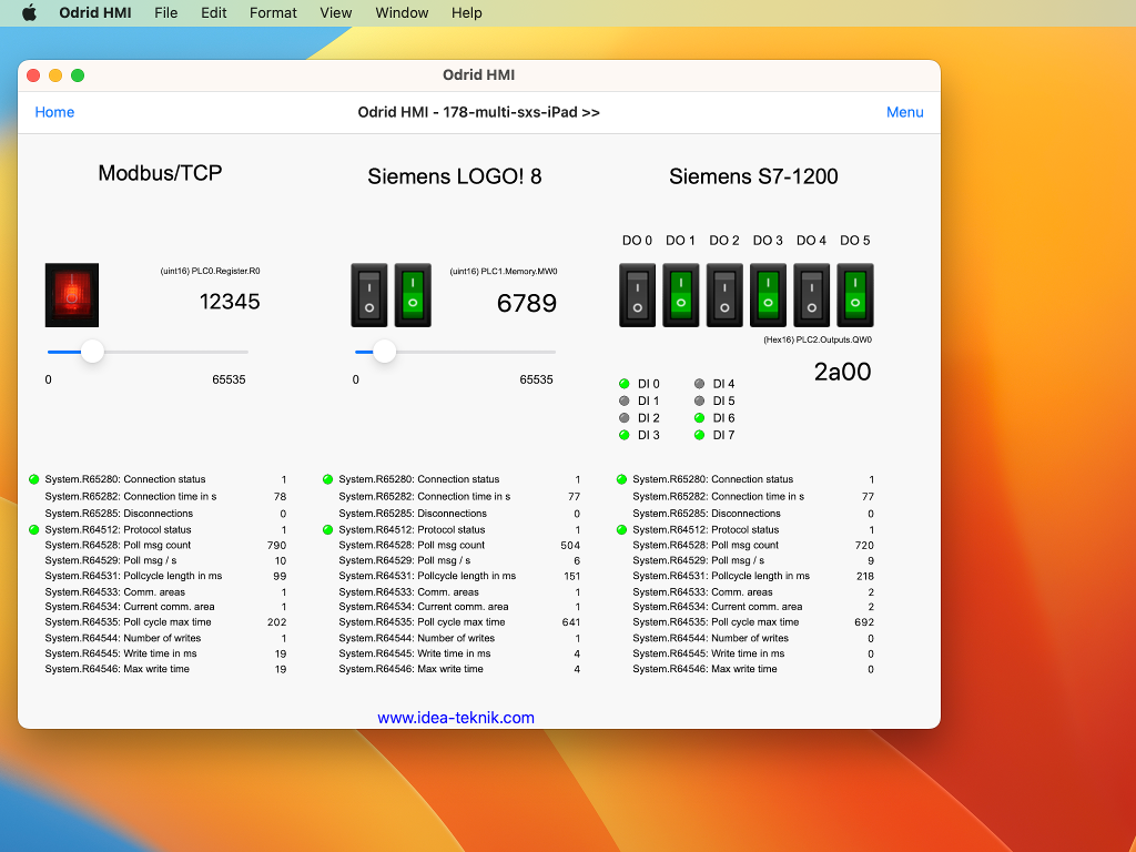 Odrid HMI for macOS